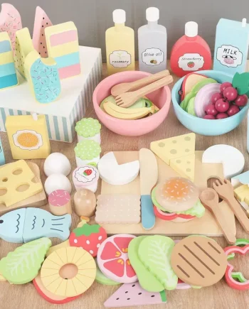 Wooden Pretend Play Food