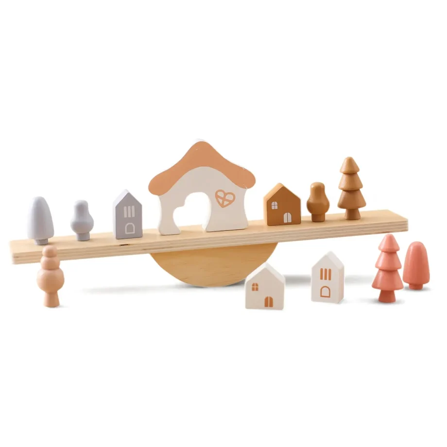 Montessori Wooden Toy Stacking & Threading