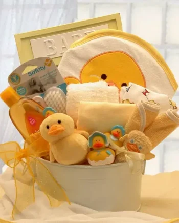 Baby Yellow Duck Bath Basket