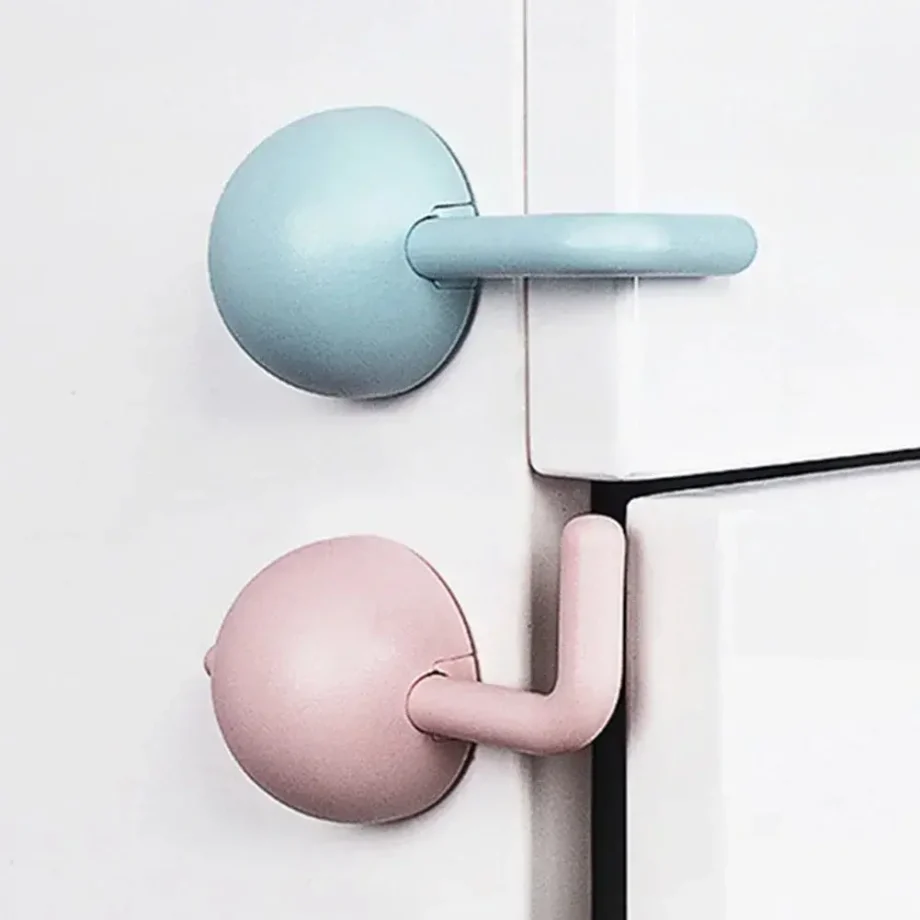 Childproof Safety Hooks for Doors and Drawers