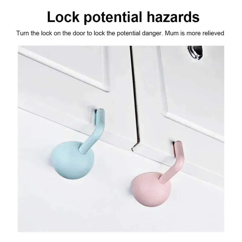 Childproof Safety Hooks for Doors and Drawers