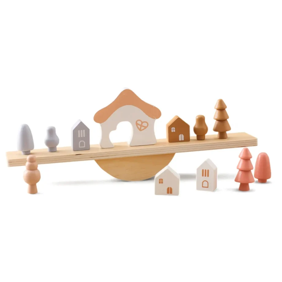 Montessori Wooden Toy Stacking & Threading